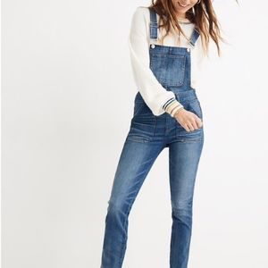 Madewell Skinny Overalls in Jansing Wash